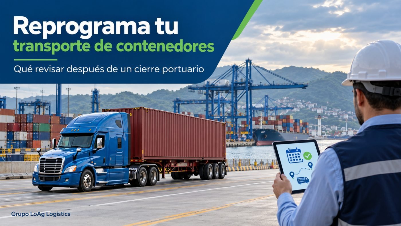 Cómo reprogramar el transporte de contenedores tras un cierre portuario