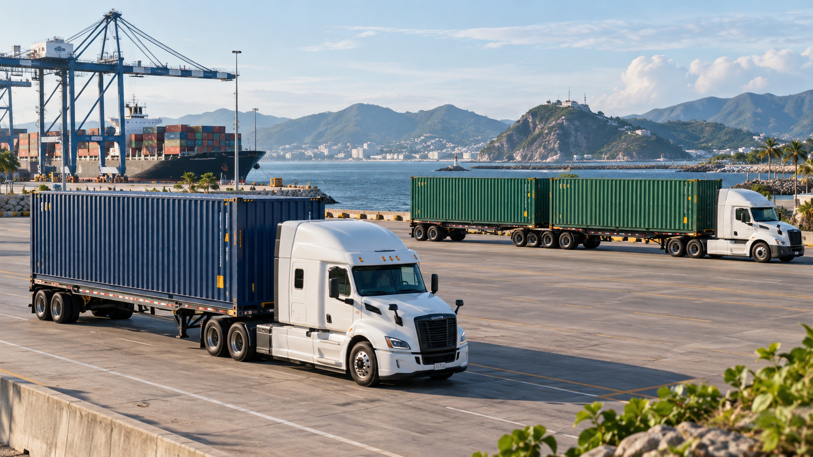 Transporte de contenedores sencillo o Full desde Manzanillo: ¿cuál conviene?